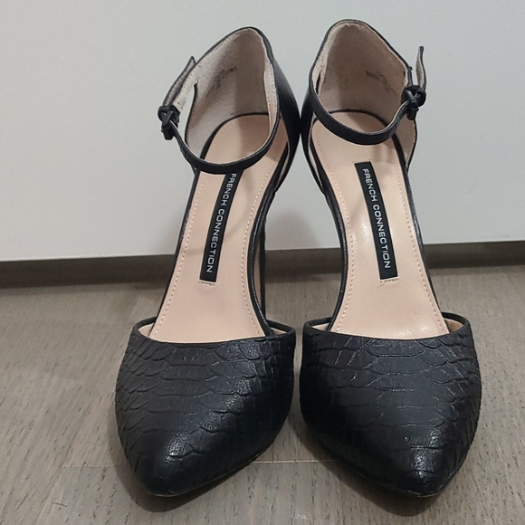 French Connection Catia black pumps sz 8 - Picture 2 of 4